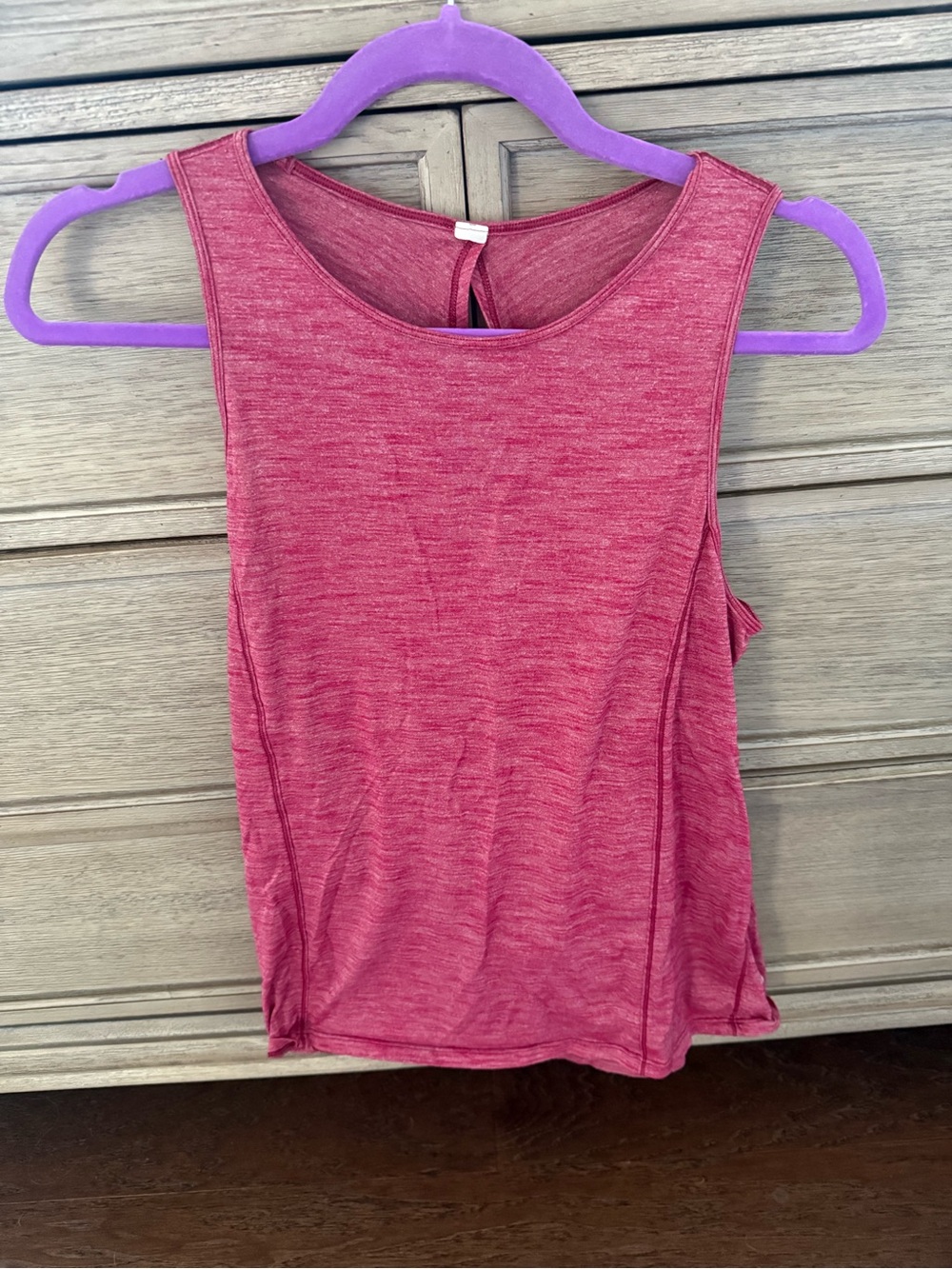 Lululemon Women’s Sleeveless Heathered Pink Tank Top